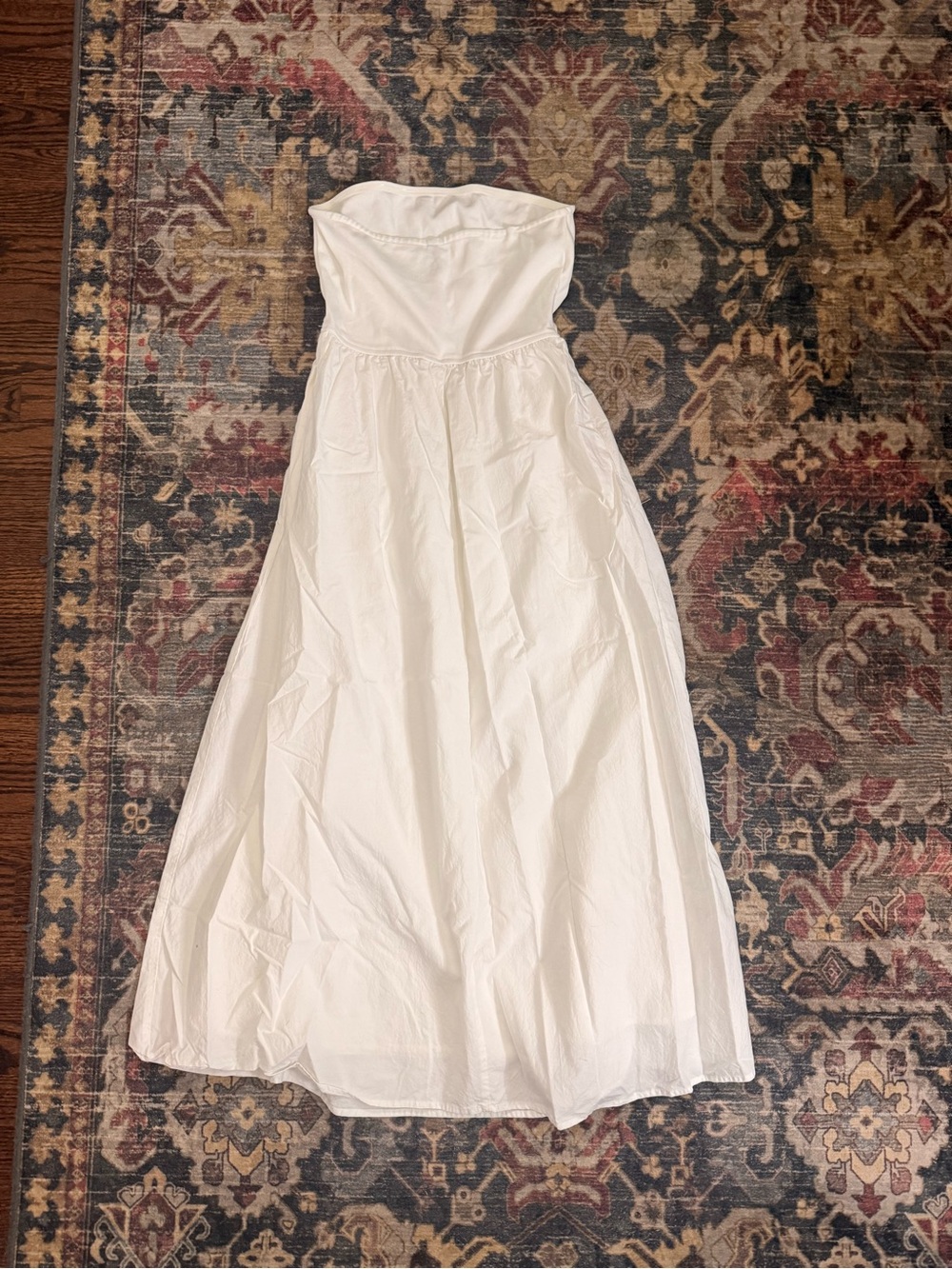 Strapless White Maxi Dress - Summer Dress - Picture 8 of 10